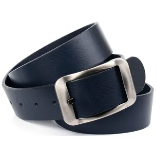 Anthoni Crown Damengürtel Leder 100 cm blau