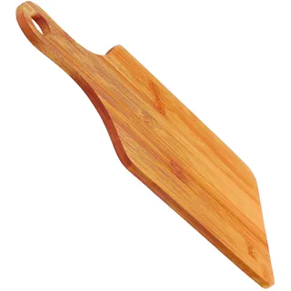 PARENCE.- Schneidebrett aus Holz mit Griff, 30x14 cm/Schneidestütze/Käse, Brot, Aufschnitt - Holz, Braun
