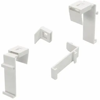 LIEDECO Klemmträger für Klemmfix-DUO-Rollo, weiß