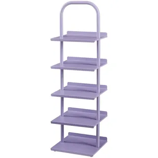 [en.casa] Kinderregal Poytya 30 x 96 x 27 cm Metall lila