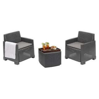 Dmora Laigueglia Loungeset anthrazit