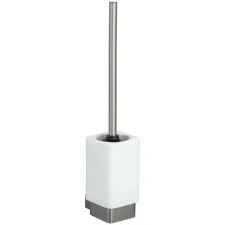 WENKO Wand WC-Garnitur Montella, Wandmontage, Keramikbehälter abnehmbar, 7,3x40x10,3 cm, Schraubmaterial inkl., Weiß/Anthrazit