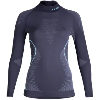 Uyn Evolutyon langarm Funktionsshirt Damen charcoal/anthrazit/aqua XS