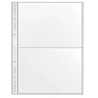 Veloflex 5335000 - Sammelhülle DIN A4, passend für 2 x A5 quer, 2 Fächer, PP, dokumentenecht, 100 Stück