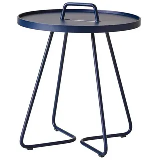 Cane-Line On-the-move small Beistelltisch Century Bistrotisch Ø 44 x 54 cm midnight blue