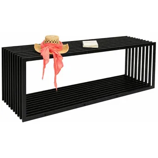 DanDiBo Ambiente Gartenbank 150 x 50 x 40 cm Schwarz