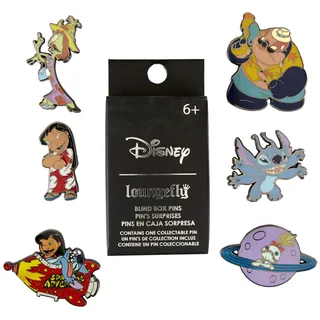 Loungefly: Disney - Lilo & Stitch - Weltraumabenteuer - Jumba, Pleakley & mehr - Blind-Box-Emaille-Ansteckpins - 1 von 6 Sammelmodellen - Motive können variieren - Für Rucksäcke und Taschen