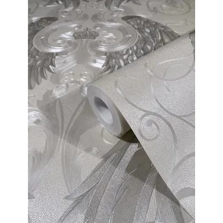 Glööckler Vliestapete Imperial Engelsflügel mit Krone Pearl