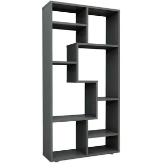 VCM Mid.you Bücherregal 58 x 116 x 20 cm Anthrazit