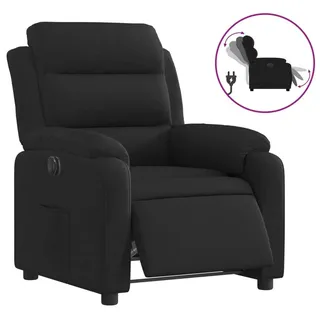 vidaXL Relaxsessel Elektrisch Schwarz Stoff - Schwarz