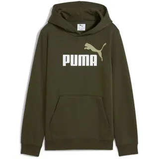 Puma Kinder Kapuzenpullover ESS 2 COLOR No. 1 Logo Hoodie FL 685822-70 140 - Dark Olive - 140