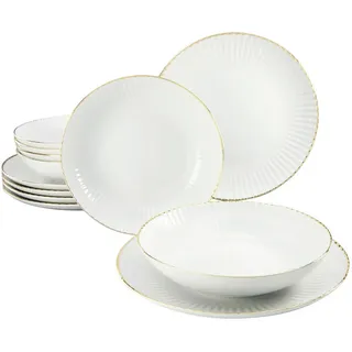 CreaTable Tafelservice 12-tlg. goldfarben