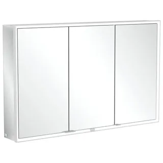 Villeroy & Boch My View Now Aufputz-Spiegelschrank, 3 Türen, mit integrierter Beleuchtung, mit Sensordimmer, 1200x750x168mm, A4551200