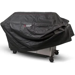 Schickling Grillabdeckung Wetterfest XXL - Abdeckhaube Grill - Wasserdichte Grillhaube - BBQ Cover - 125(H) x 69(T) x 194(B) cm - UV Beständig - Material PVC 600D - Passend für Big Rocket & Profistar