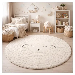 The CarPET Elisa Kids Kinderteppich Ø 160 cm Beige