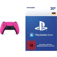 DualSense Wireless Controller Nova Pink [PlayStation 5] + PSN Guthaben | 20 EUR | deutsches Konto | PS5/PS4 Download Code