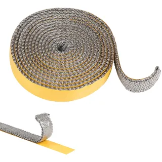 MIGUBIGU 1 Stück Kamin Dichtband 3 mm x 20 mm x 2.5 m, Ofendichtschnur, Selbstklebend Dichtband, Dichtungsbander für Kaminofen, Kamin, Kamintür, Ofenrohr, Ofentür Dichtung, Hitzebeständig bis 600° C