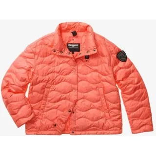 Blauer leichte Steppjacke mit Daunenfüllung, Korallton, Modell 26SBLDC03167407 - Orange