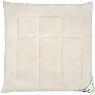 franknatur Kopfkissen 80x80 Lyocell Kissen höhenverstellbar Bio Baumwolle | anpassbare Höhe, weich stützend, Füllung mit Lyocell Tencel, Bezug 100% Bio Baumwolle, atmungsaktiv, waschbar, Oeko-TEX