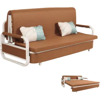 MCW Schlafcouch Stoff 2-Sitzer Braun