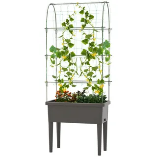 Costway Hochbeet 189 x 37 x 76 cm Schwarz