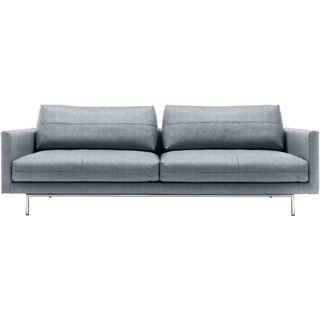 creation by rolf benz 3,5-Sitzer »CR.414, Designsofa, edles Sofa, Loungesofa, Ledersofa, klares Design«, aus Leder oder Chenille, erstklassiger Sitzkomfort, legere Polsterung blau