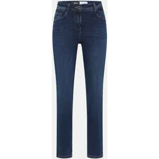 Cecil Damen Jeans Vicky Slim Fit High Waist mid blue wash - Blau