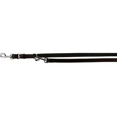 Trixie Active adjustable leash leather M-L: 2.00 m/18 mm black