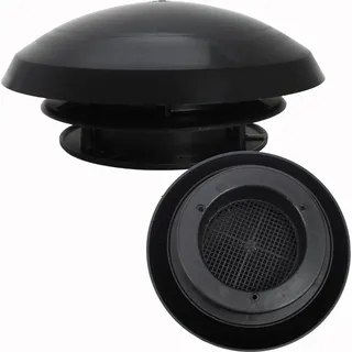 Dachlüfter Pilzlüfter Fliegenschutz Wohnwagen Wohnmobil Caravan Boot schwarz 2 tlg. - Schwarz