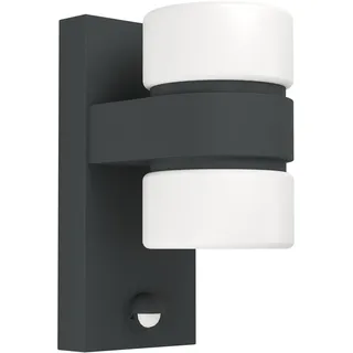EGLO Außenleuchte Aluminium und Kunststoff 23,0 cm inkl. Bewegungsmelder anthrazit, weiß