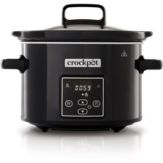 Crockpot Digital-Schongarer Slow Cooker | einstellbare Garzeit | Warmhaltefunktion | 2,4 Liter (1-2 Personen) | Schwarz [CSC061X]