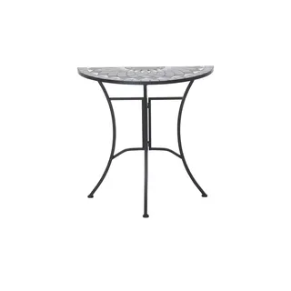 Siena Garden Gartentisch 70 x 35 x 71 cm schwarz/grau