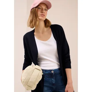 Cecil Longstrickjacke softe Baumwollmischung, blau