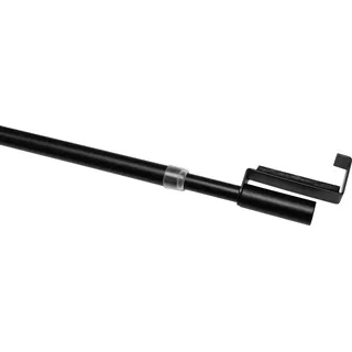 GARDINIA Scheibenstange 1-läufig Ø 9 mm 60 cm Schwarz-Matt