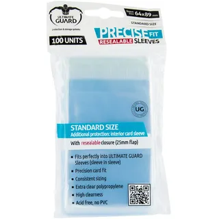 Ultimate Guard Precise-Fit Sleeves wiederverschließbar Standardgröße Transparent (100)