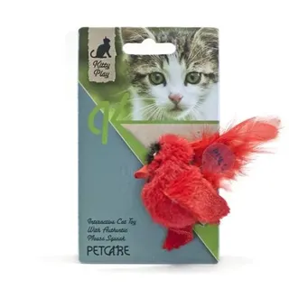 Kitty Play Squeaking red bird