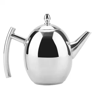 Teekanne/Kaffeekanne aus Edelstahl mit Filter, großes Fassungsvermögen, 1 l / 1,5 l (1500 ml)