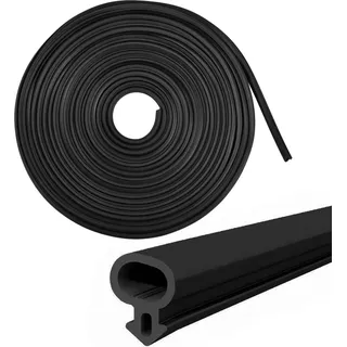Dichtungsband für Tür und Fenster - Big-D-Profil - Schalldämmend - Stark selbstklebend - Zugluftstopper - Wetterfest - Winterabdichtung