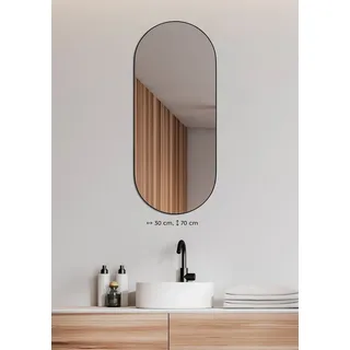 Mirrors and More Josephine 30 x 70 cm Schwarz