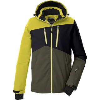 KILLTEC Herren Skijacke Funktionsjacke mit Kapuze und Schneefang KSW 306 MN SKI Jckt wasserdicht, Winddicht, atmungsaktiv 00794-dunkeloliv S