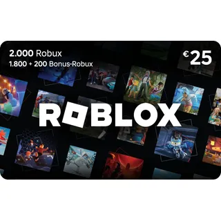 Digitale Roblox-Geschenkkarte – 2.000 Robux [enthält exklusiven virtuellen Artikel] [Online-Spielcode]