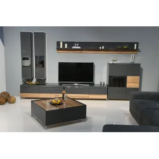 OTTO home Onyx Grau Walnuss 89,4 x 36,6 x 89,4 cm