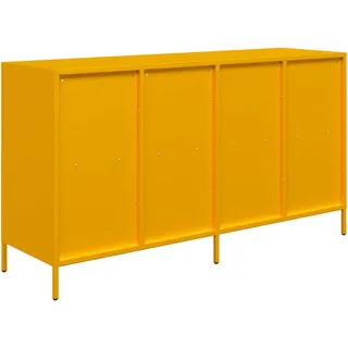 vidaXL Sideboard 135 x 39 x 73,5 cm Gelb