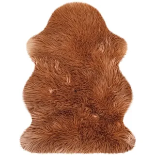 Heitmann-Felle Lammfell 9090 Fellteppich 60 x 90 cm Camelfarben