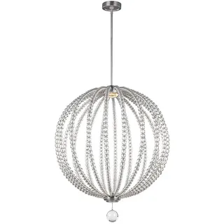 Elsteadlighting Große LED-Pendelleuchte Oberlin, - Satiniertes Nickel, - FE-OBERLIN-P-L