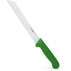 Giesser seit 1776 - Made in Germany - Brotmesser 21 cm Veggie, grün, nachhaltiger Griff, rutschfest, wellenschliff, rostfrei, scharfes Messer für gesunde Küche