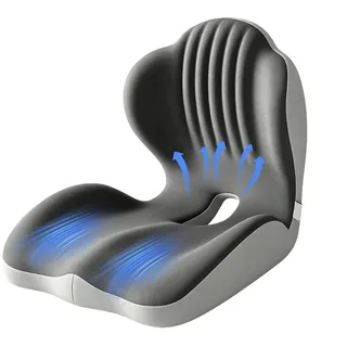 Jadyon Ergonomisches Sitzkissen Aus Memory-Schaum, Sitzkissen Orthopädisch | Memory L-förmige Integrierte Sitzkissen Mit Lendenwirbelstütze, Steißbeinkissen Für Zuhause, Auto, Rollstuhl & Bürostühle