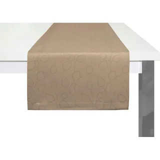 Wirth "Westport" Made in Germany, Jacquard Dekostoff, Blatt-Design, Pflegeleicht,