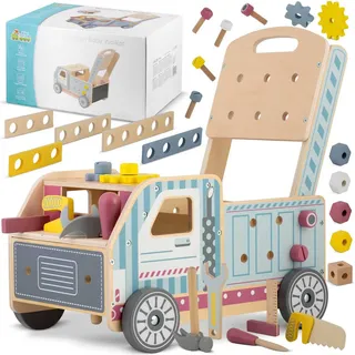 Lauflernwagen aus Holz mit Werkzeugen RK-874 Ricokids