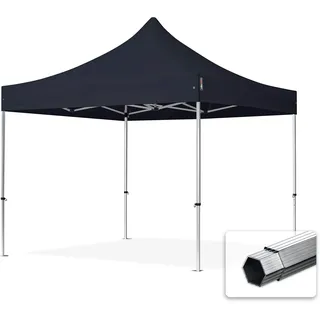 TOOLPORT Faltpavillon 3 x 3 m inkl. Seitenteile Schwarz